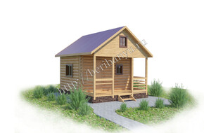 баня 4х5 с террасой